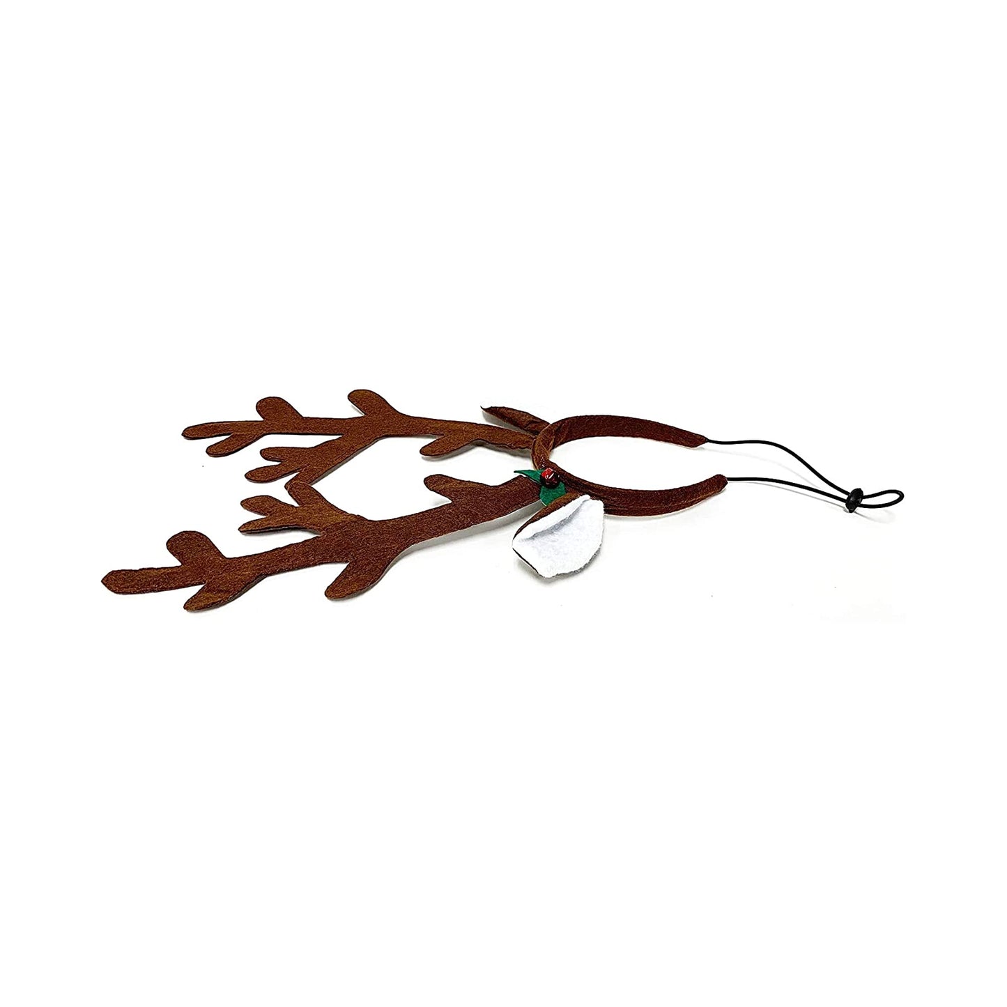 Midlee Brown Reindeer Dog Antlers Headband Pet Christmas Costume - Large