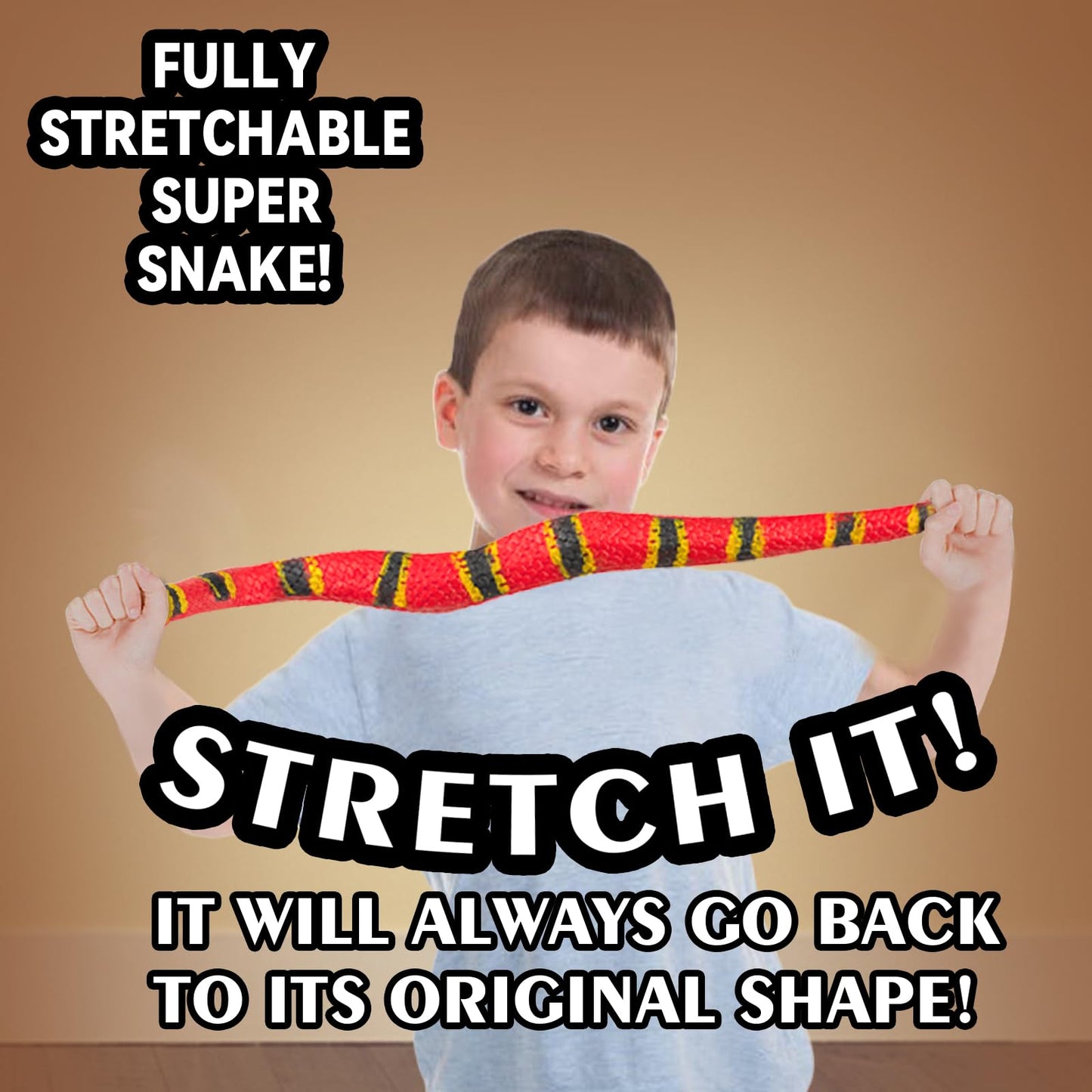 Niskaqsn 5PCS Realistic Rubber Snake,Soft and Stretchy Snake Toys for Kids,Fidget Toys for Adults,Squeeze Toys,Stretch Toys,Fake Snake Toys, Decoration Party Favors Prank Props Toys