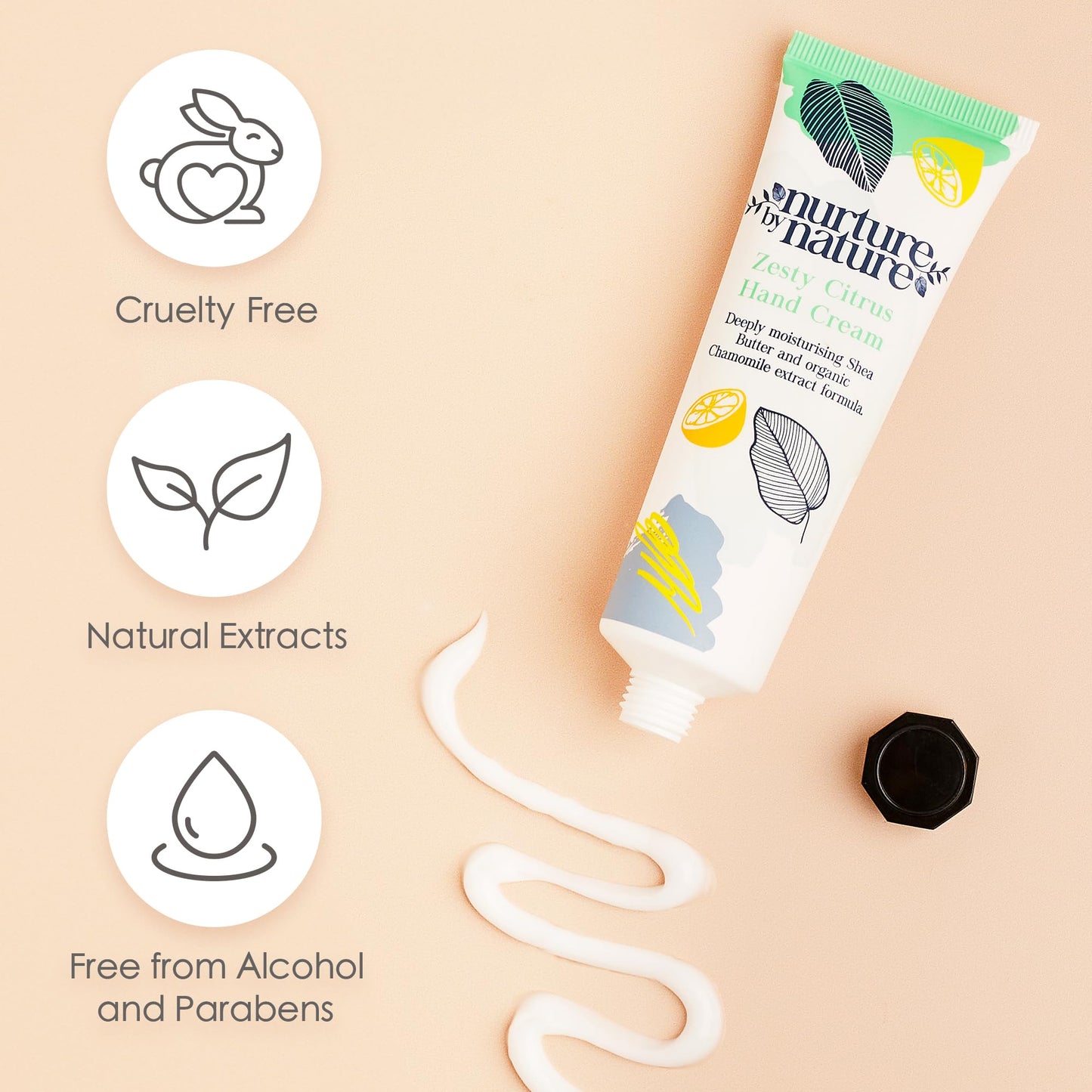 Nurture by Nature RELAX & UPLIFT Spa Kit for Women – Birthday Gifts for Women – 6 Piece Gift Basket with Hand Soap, Body Scrub, Hand Cream & More - Vegan Self Care Kit - Relaxation Gifts for Her