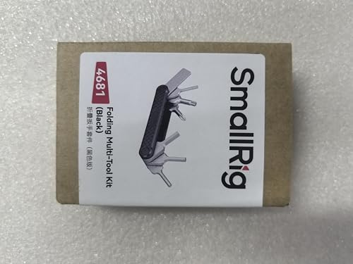 SMALLRIG Folding Tool Set with Screwdrivers and Hex Key Wrenches, Seven Functional Tools Included (Black) - 4681