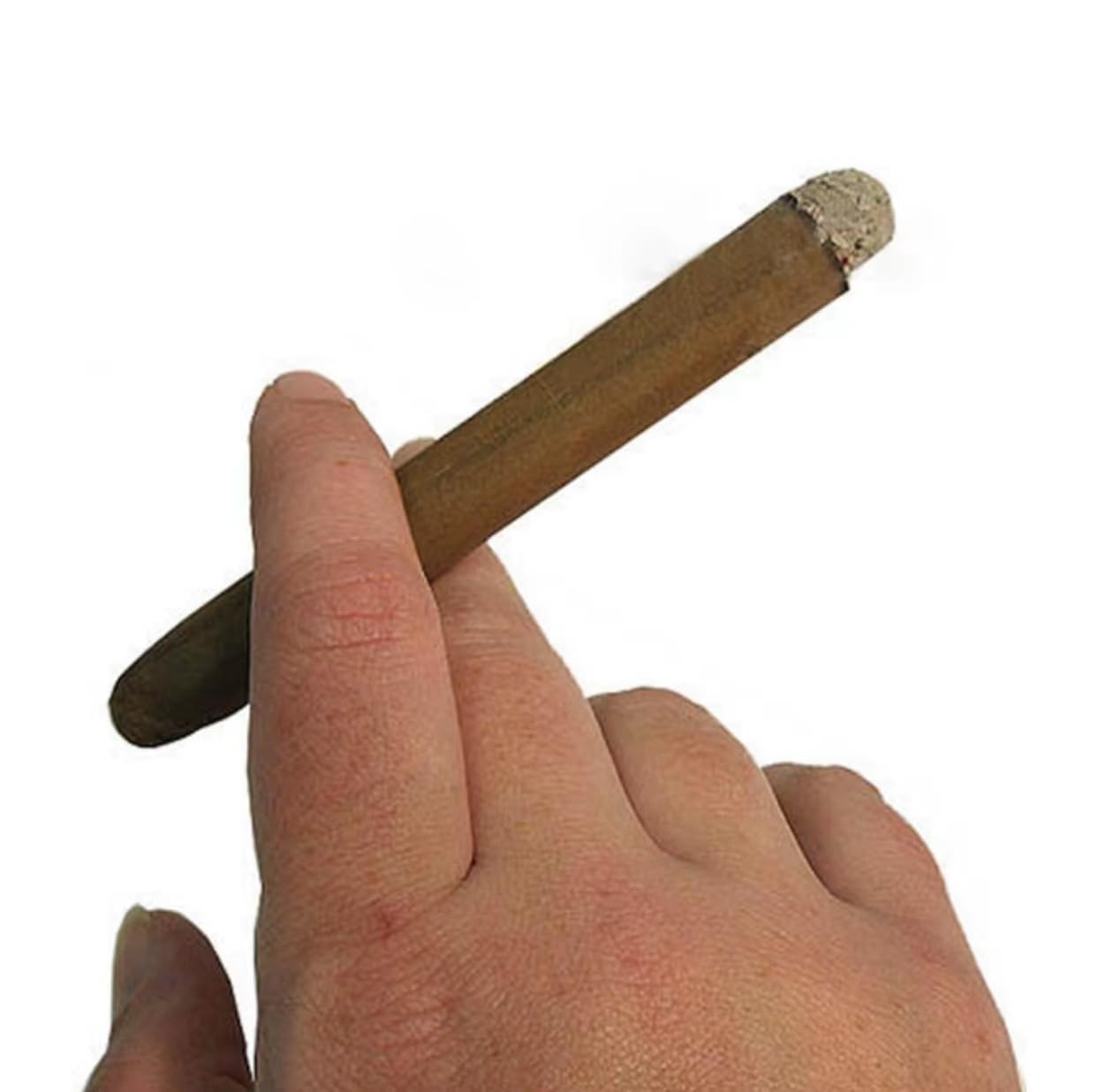 CLESEN Puff Cigar 4.5 Inch(12 Pack),That Blow Smoke,Durable ，Realistic,Ideal for Themed Parties,Prop for Prank, Halloween Costume, Movie, Or Theater Play Tricky Fun Gag Cool Toy,