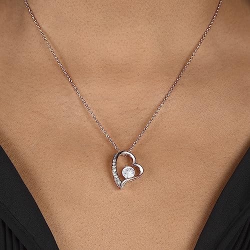 Momavo Jewelry To My Beautiful Daughter - I will always be your biggest fan, Gift From Dad , Father Daughter Gift, Dad to Daughter Gift, Christmas Birthday Gift (Luxury Box w/ LED LIGHT, 14k White Gold Finish)