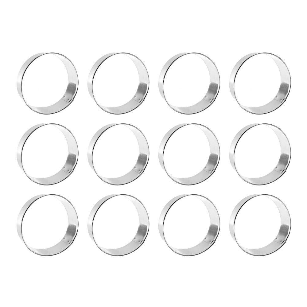 1 Dozen 12 Count Circle Biscuit Round 3 Inch Cookie Cutters from The Cookie Cutter Shop