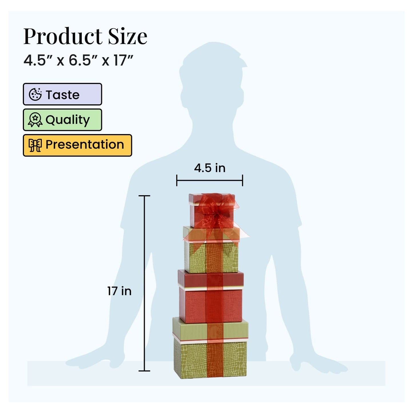 Broadway Basketeers 4 Box Gourmet Food | Tower Snacks | for Women, Men, Families, College – Delivery for Holidays, Appreciation, Thank You, Christmas, Corporate, Get Well Soon Care Package