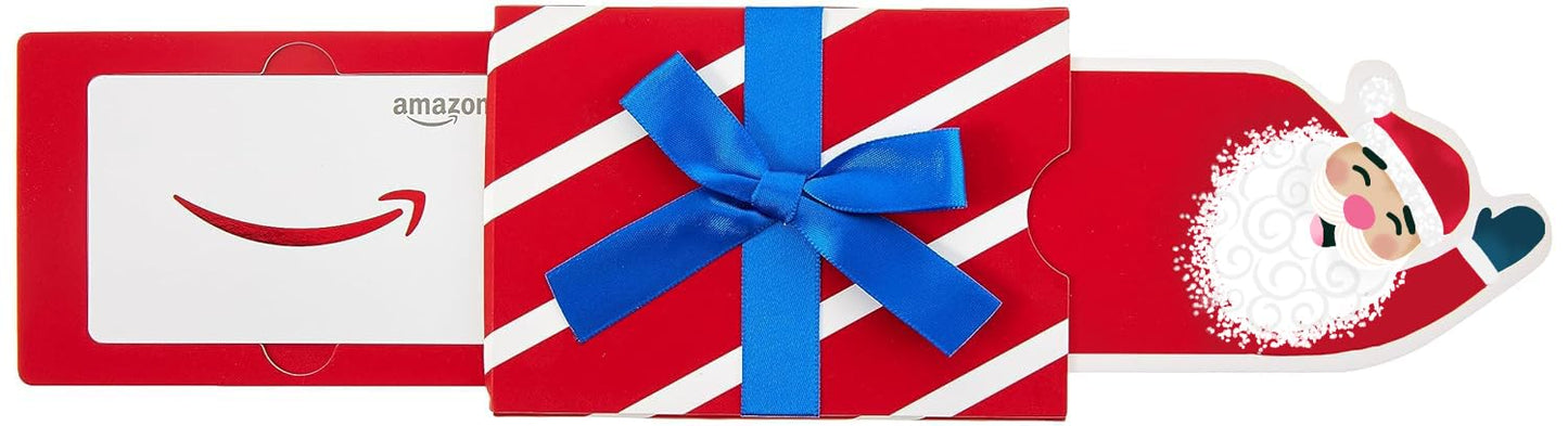 Amazon.com Gift Card for any amount in a Waving Santa Slider