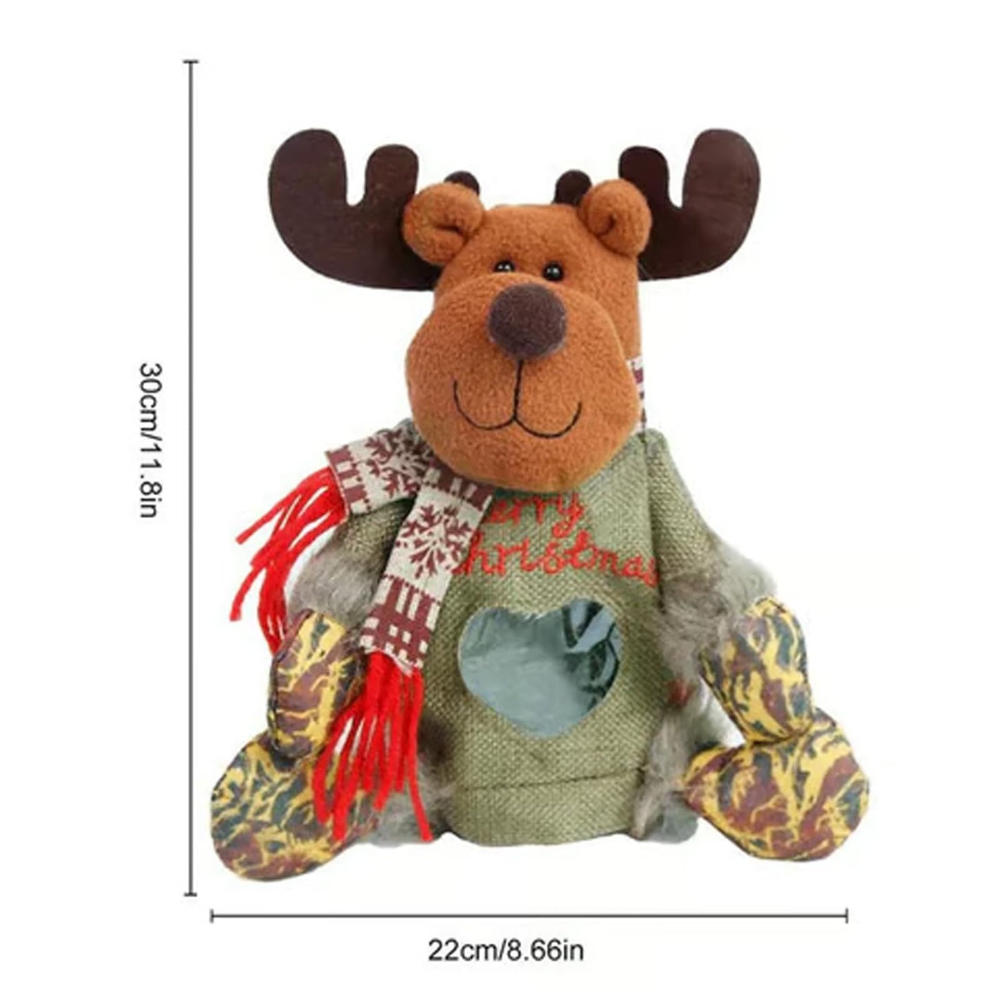 Christmas Gift Bags Zipper Design, Statisticsing/Placelocation Christmas Gift Bags Zipper Design, Christmass Gift Doll Bags, Reusable Fabric Bags with Drawstring for Candy, For Candy, Apples (6pcs)