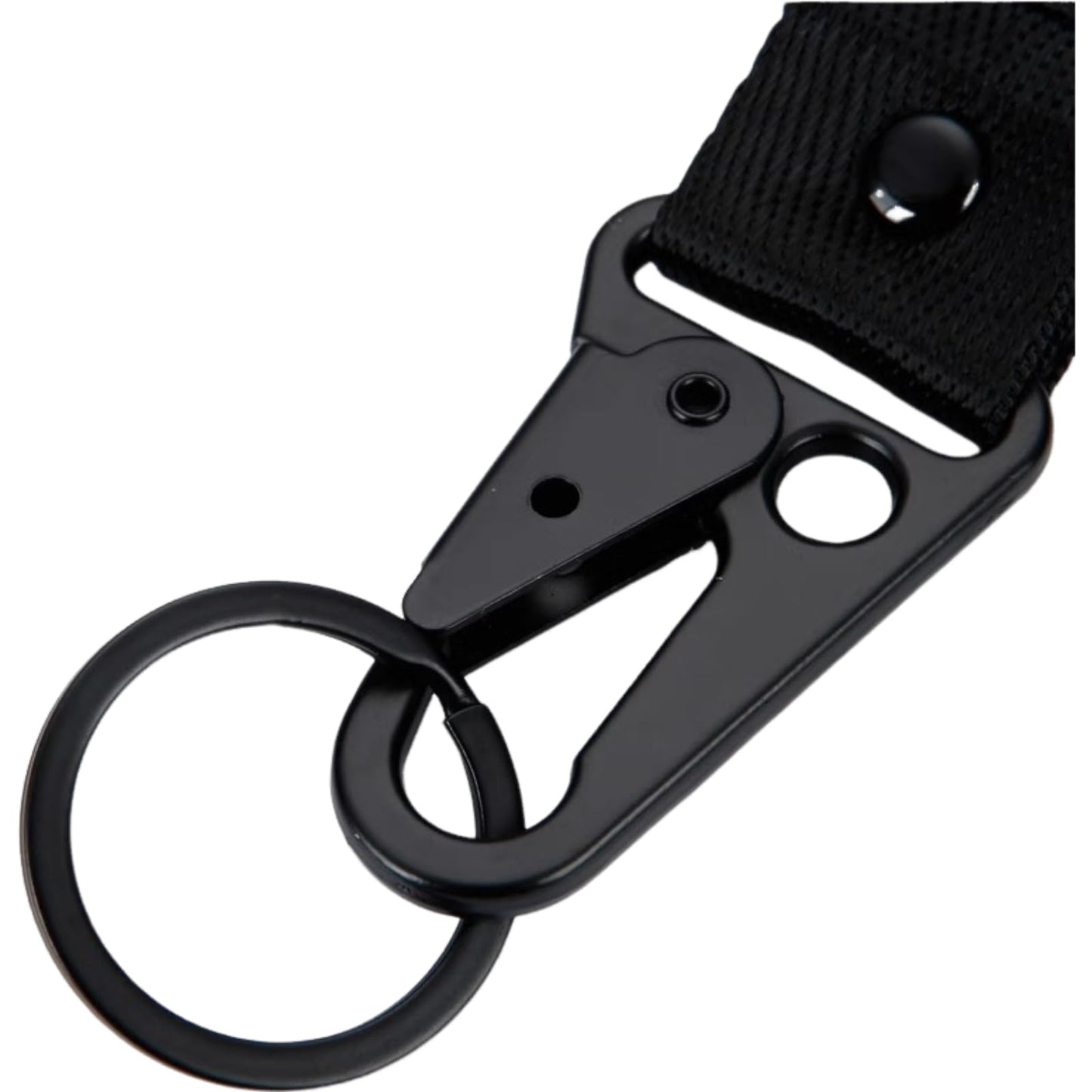 AUSZUOI 2 Pcs Fabric Keychain, Black and Red Motorcycle Keychain, Heavy Duty Key Chain for Bike, Car