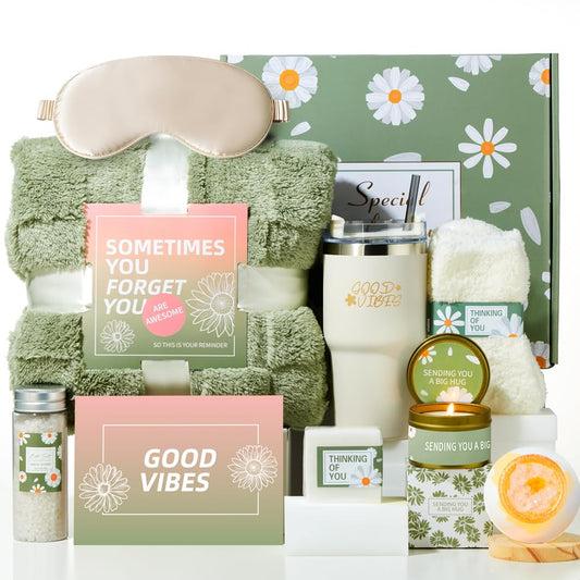 Care Package for Women - Get Well Gifts & Self Care Essentials Basket for Her, Gift Basket for Women,Luxury Spa Relaxation Gift Set