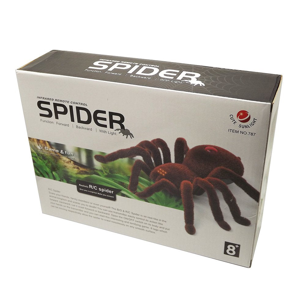 Tipmant Simulation Cute RC Spider Infrared Remote Control Vehicle Car Electric Realistic Animal Kids Prank Scary Toys