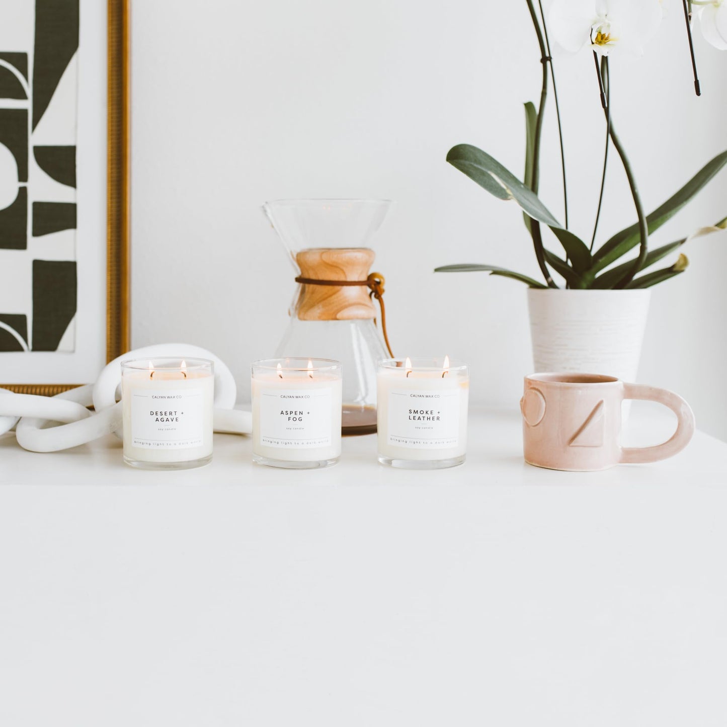 Calyan Wax Co. 2 Wick Candle, Home + Holiday Scented Candle, 37 Hour Burn Time, Aromatherapy Soy Candles, Non Toxic & Vegan Soy Wax, Glass Tumbler Scented Candles, 8.8oz