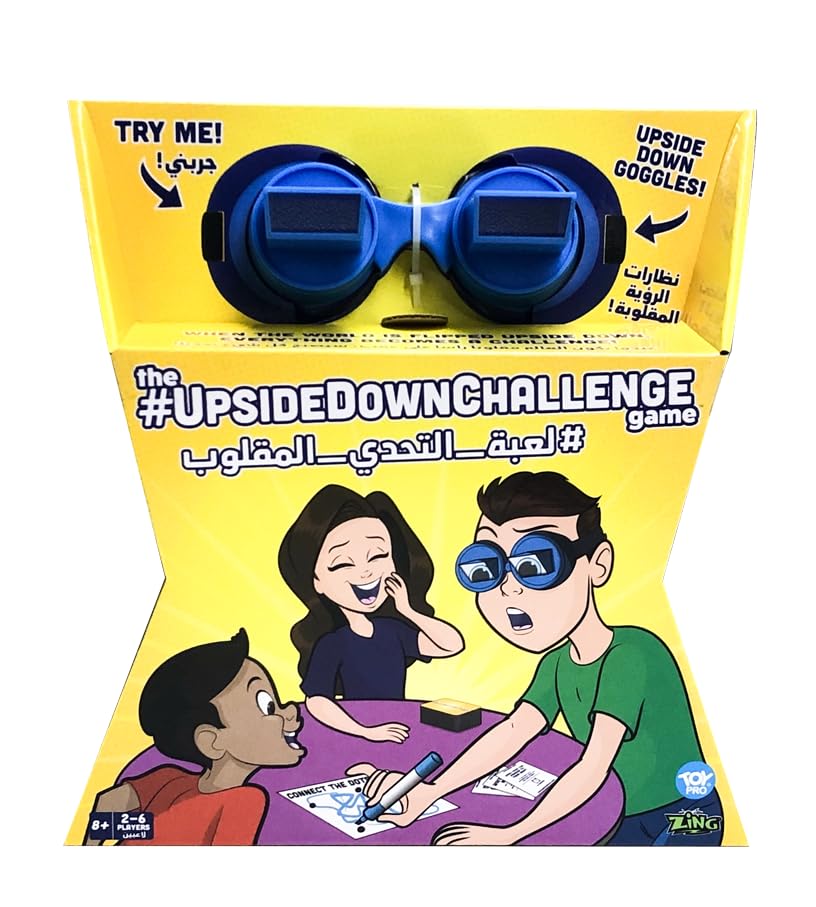Vango The UpsideDownChallenge Game for Family & Kids - Fun Challenges with Upside Down Goggles - Hilarious for Game Night & Parties - 2-6 Players, Ages 8+ (Standard Edition)