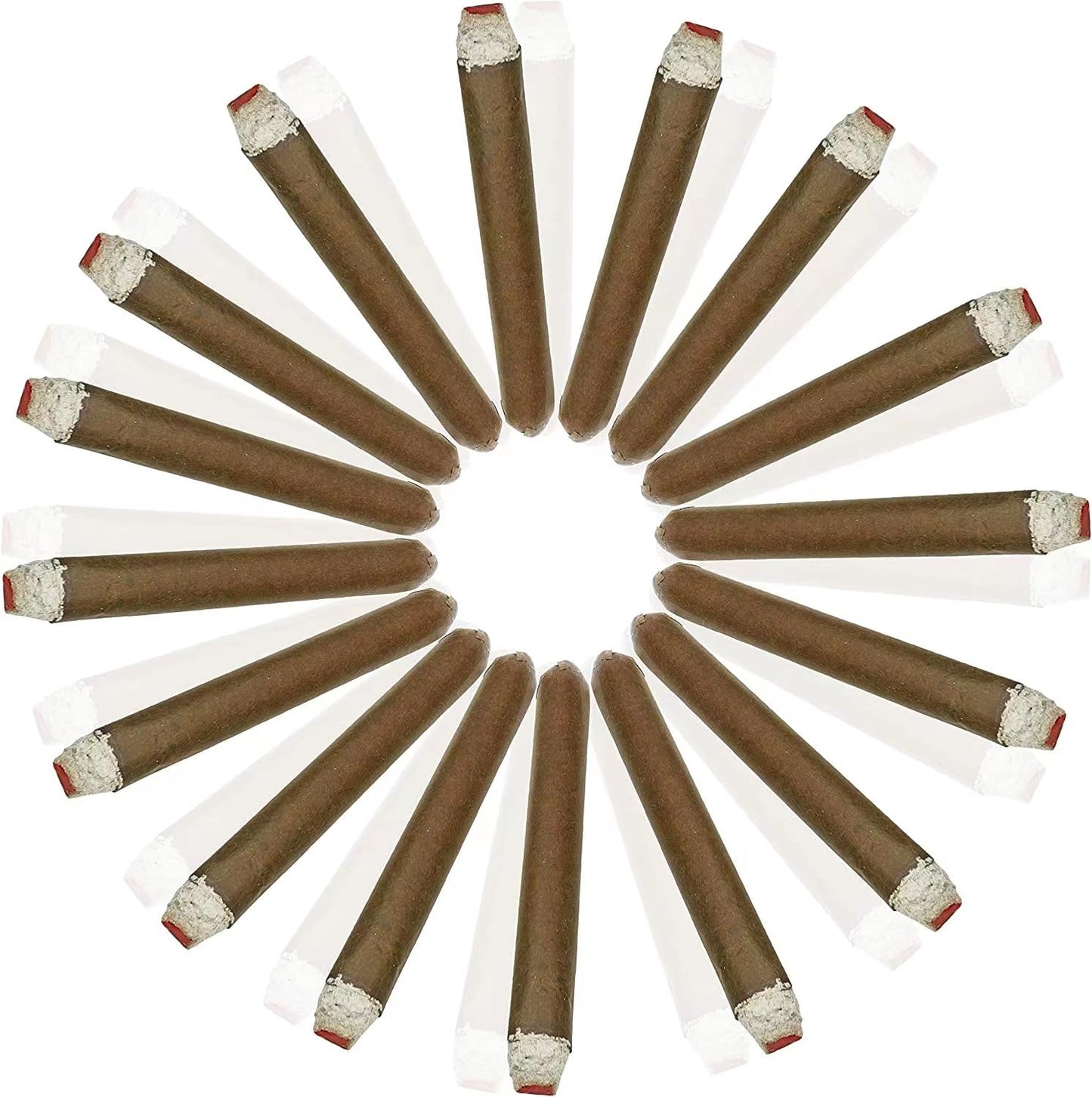 CLESEN Puff Cigar 4.5 Inch(12 Pack),That Blow Smoke,Durable ，Realistic,Ideal for Themed Parties,Prop for Prank, Halloween Costume, Movie, Or Theater Play Tricky Fun Gag Cool Toy,