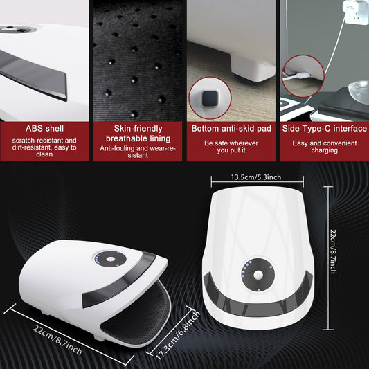 Xllent Hand Massager with Compression & Heating,Birthday Gifts for Women Men Mom Grilfrend - Electric Hand Massager for Arthritis and Carpal Tunnel(White)