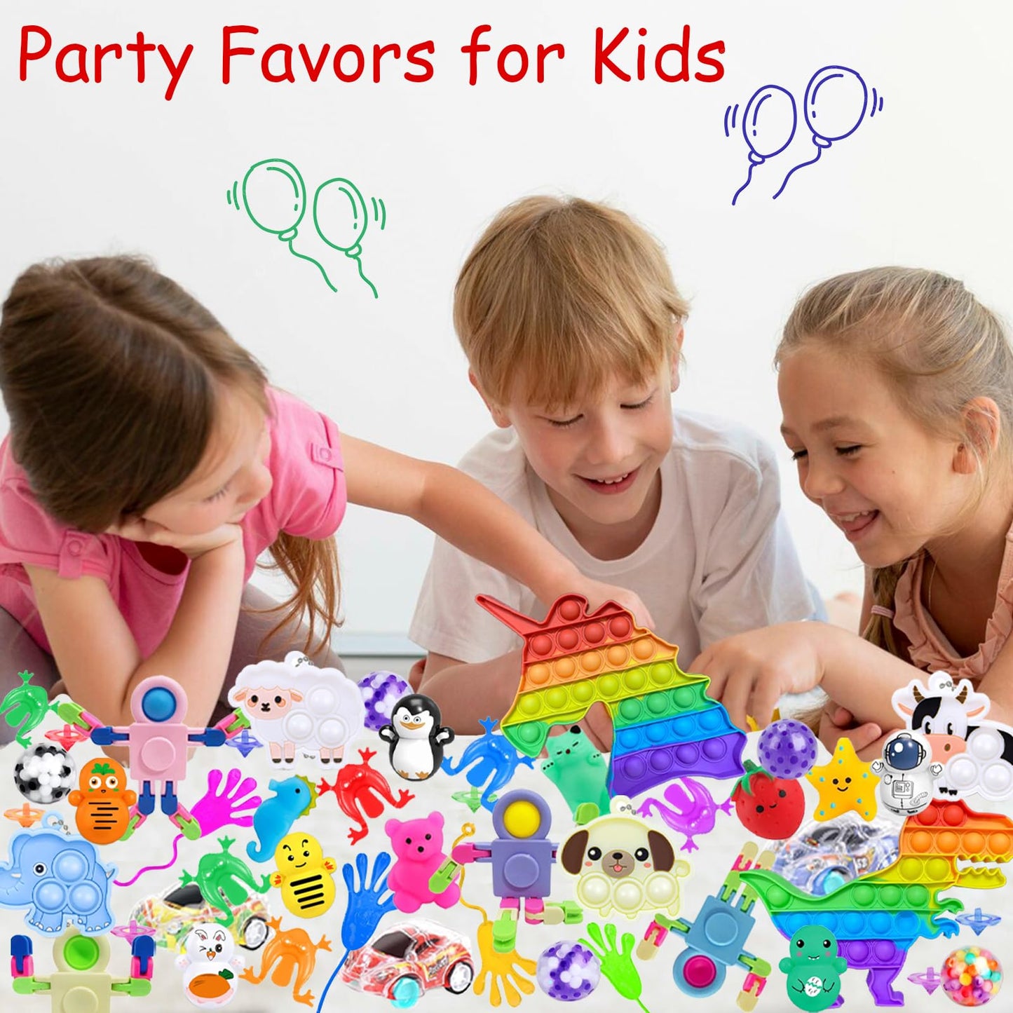 Party Favors Treasure Prizes Box - 148 PCS Party Favors for Classroom Kid 8-12, Fidget Toys Gift for Christmas Birthday, Carnival Game Prizes in Bulk, Pinata Filler Goodie Bag Stuffers for Boys Girls