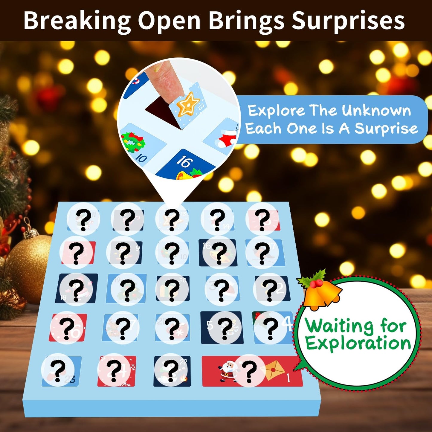 Advent Calendar 2025 for Kids Christmas Countdown DIY Cute Cartoon Charms Bracelet Fashion Christmas 24 Unique Gifts -Bracelets Necklace Ring and Unique Charms Jewelry Set for Girls Teens Women