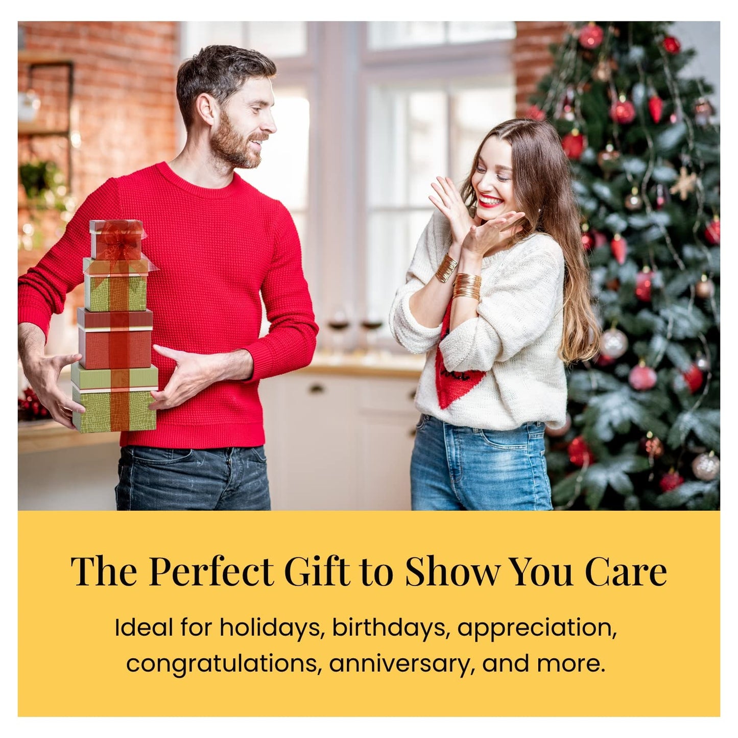 Broadway Basketeers 4 Box Gourmet Food | Tower Snacks | for Women, Men, Families, College – Delivery for Holidays, Appreciation, Thank You, Christmas, Corporate, Get Well Soon Care Package