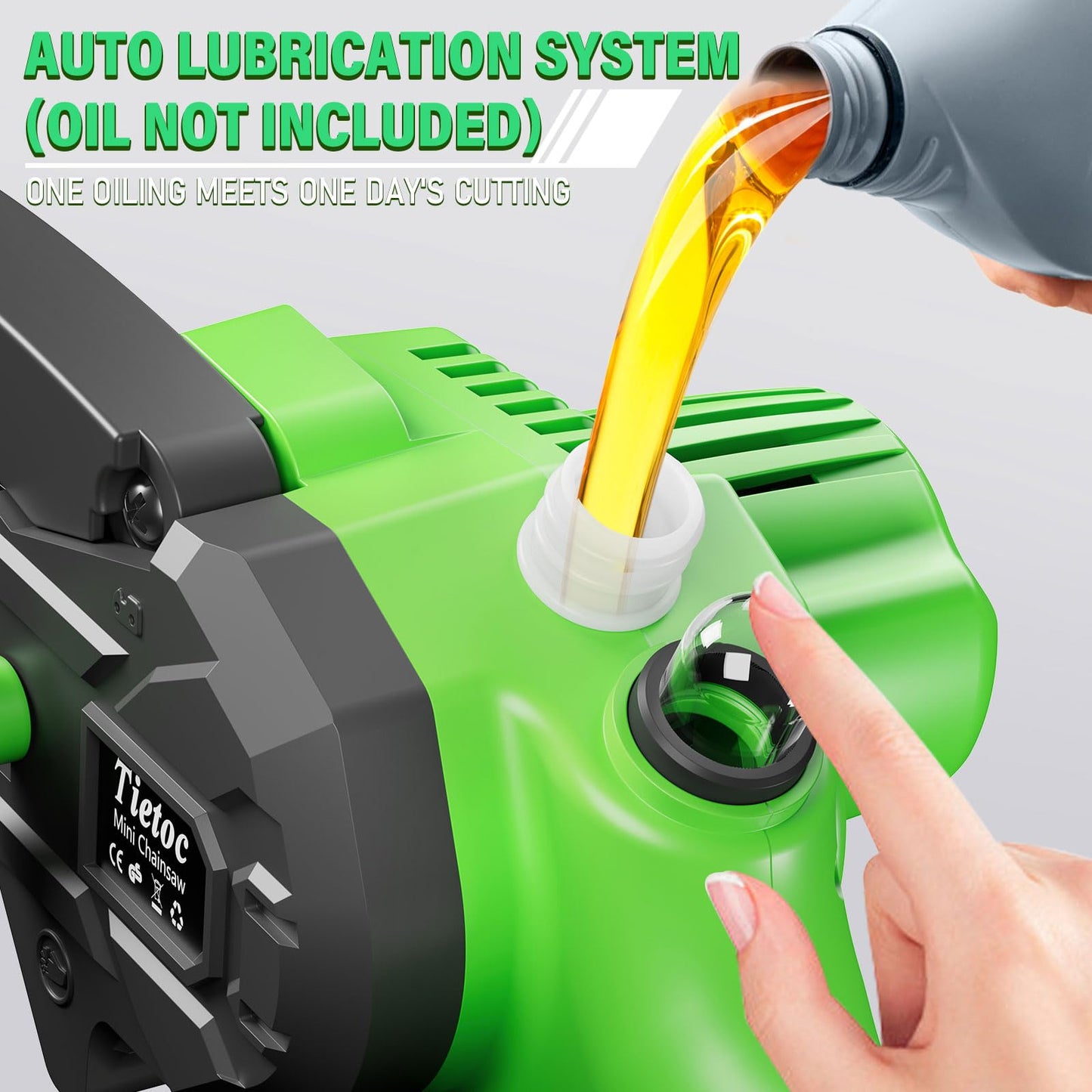 Tietoc Mini Chainsaw 6 Inch with 2 Batteries, Electric Saw Gifts for Men Dad Husband Gardener, Cool Gadgets for Men 2025, Mens Gifts for Fathers Birthday, Perfect Gifts Idea for Mothers Mom Women