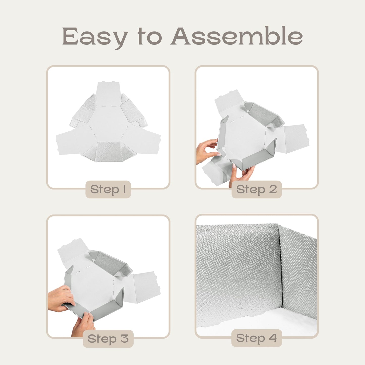 Boxes Craftory Pack of 5 Empty Baskets for Gifts - Containers Ideal for Christmas and Wedding - 8" x 6.69" x 2.75" Gold