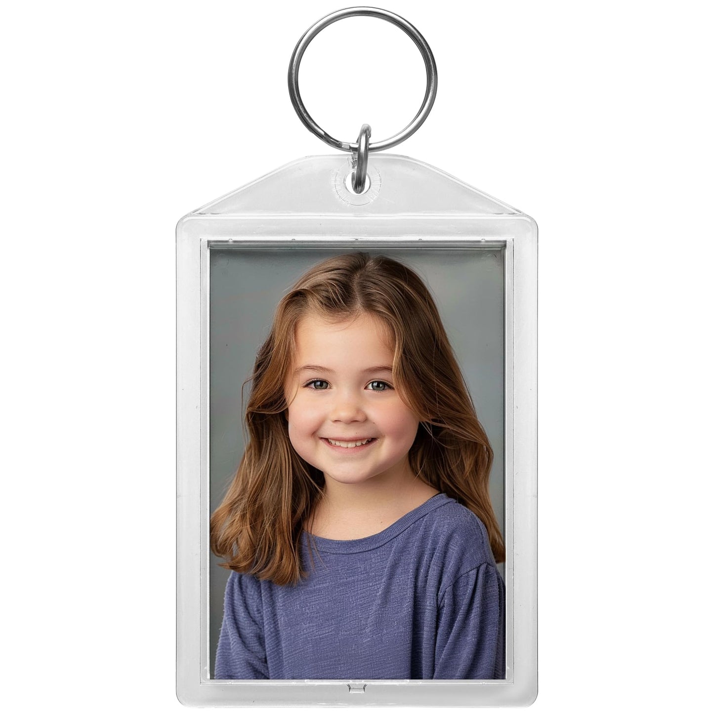 Snapins Clear Acrylic 2" x 2.875" Photo Keychains - Pack of 25