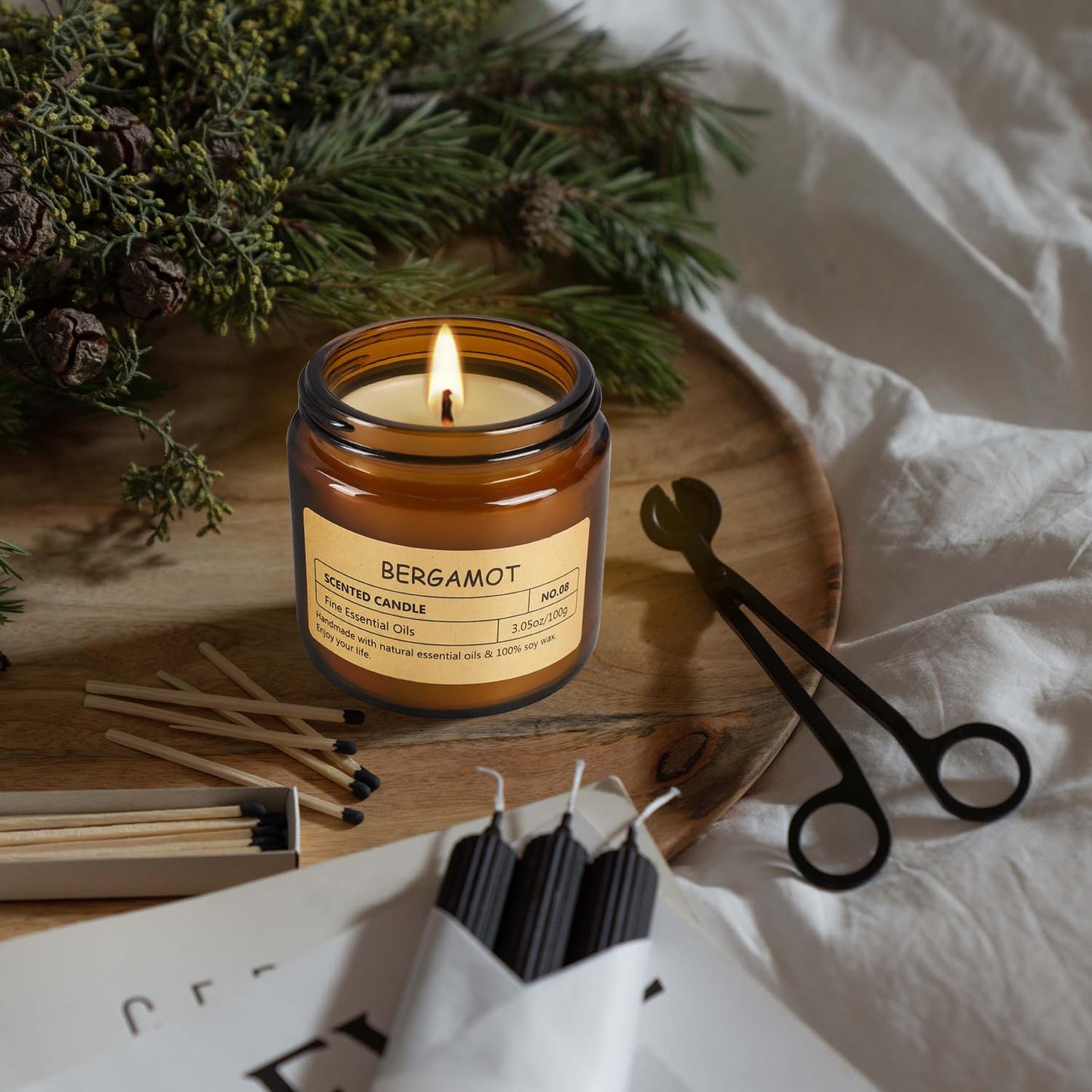 12Pack Scented Candle Set - Aromatherapy Candle Gift Set – Long Lasting Jar Candles for Men| Women, Ideal for Birthdays, Mother's Day Thanksgiving Gifts