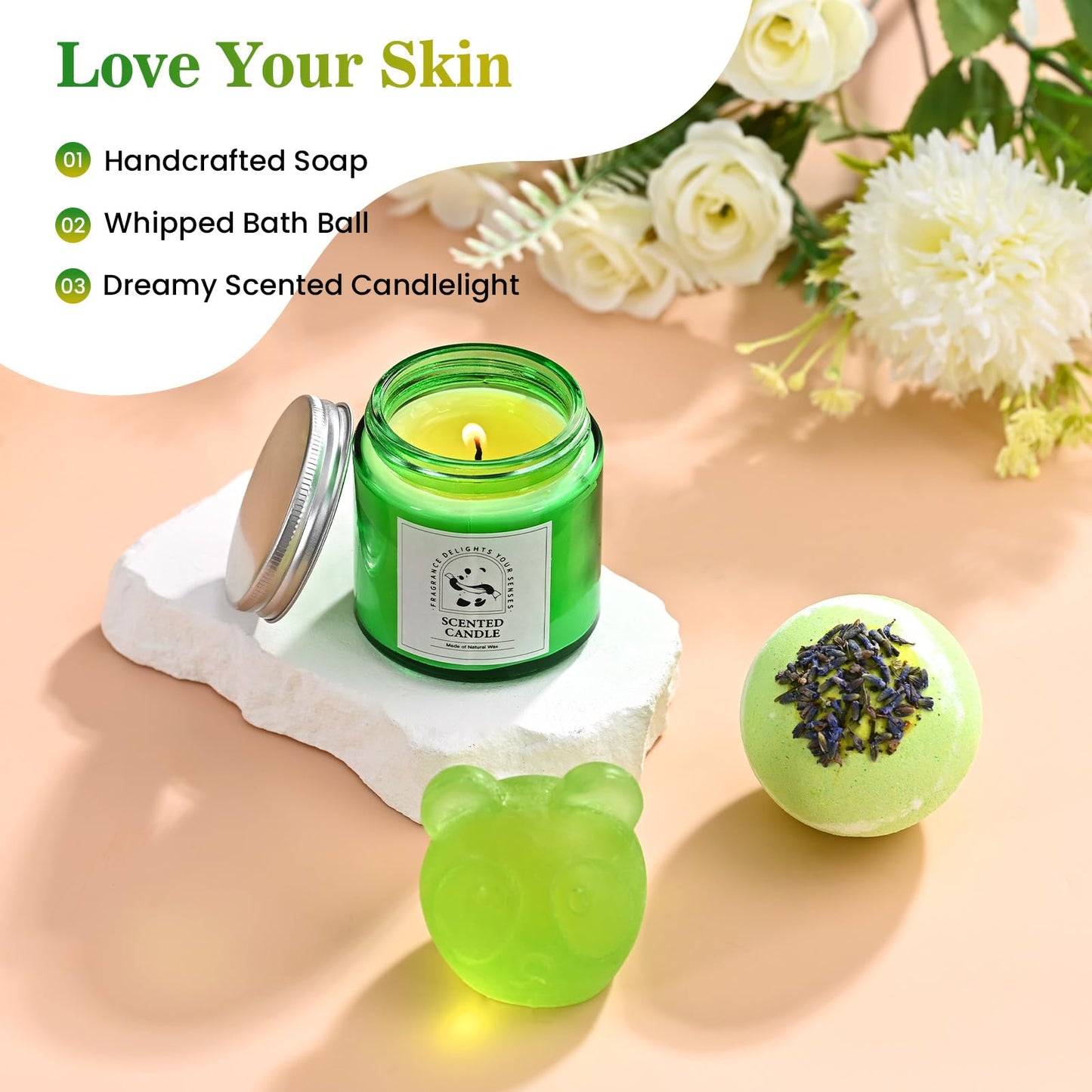 Luxury 9-Piece Gift Set,spa Gift Basket Set,Women's Care Set,Creative, Suitable for Birthdays,Mother's Day,Valentine's Day,and Christmas,Including Blankets,Tumbler,and Scented Candles.