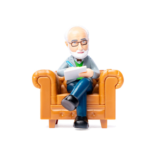 NPW Desktop Therapist, Novelty Prank Gift for Kids & Adults, Funny Sound Machine with 16 Sound Phrases of Emotional Support, Batteries Included