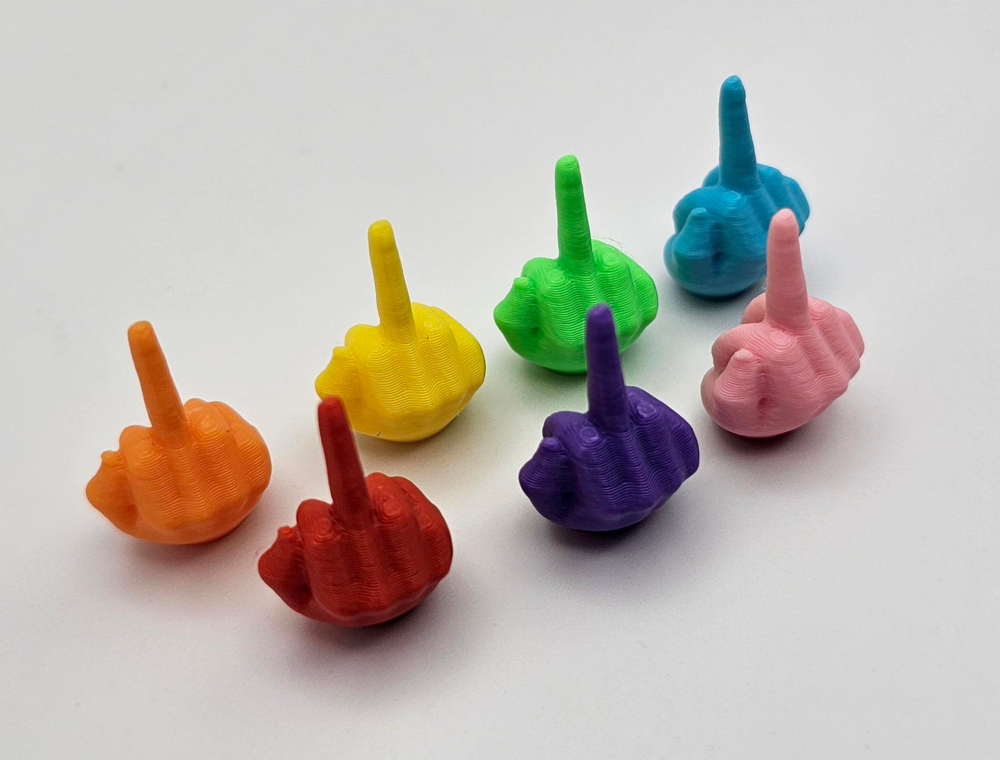 Bag of Hands | Middle Fingers in Bulk | Tiny Middle Fingers | Party Favors | Novelty Items | Flip The Bird in Bulk | F to Give | Jokes (Rainbow Mix, 200 Pack)