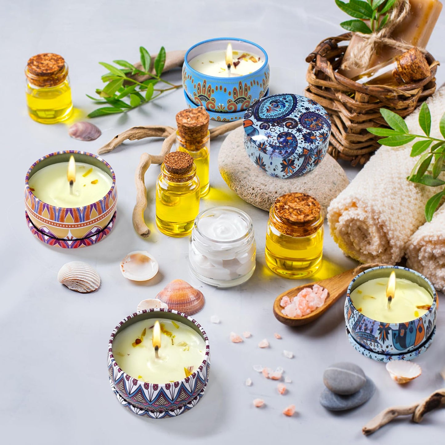 24 Pack Scented Candles Gift Set Long Lasting Soy Wax Aromatherapy Candles for Home Wedding Baby Shower Bridal Party Favors Christmas Birthday Gifts for Women