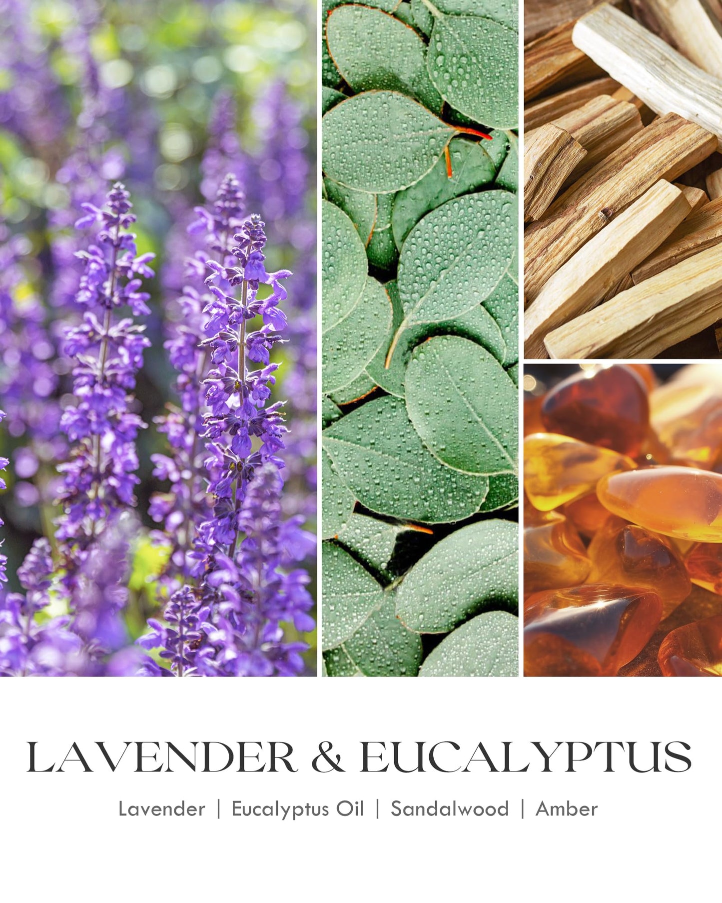 AOOVOO Lavender Scented Candles for Women - Aromatherapy Candle with Crystals Inside, 10oz Soy Candles for Home Scented, Birthday Gifts Mothers Day Candle for Women Mom