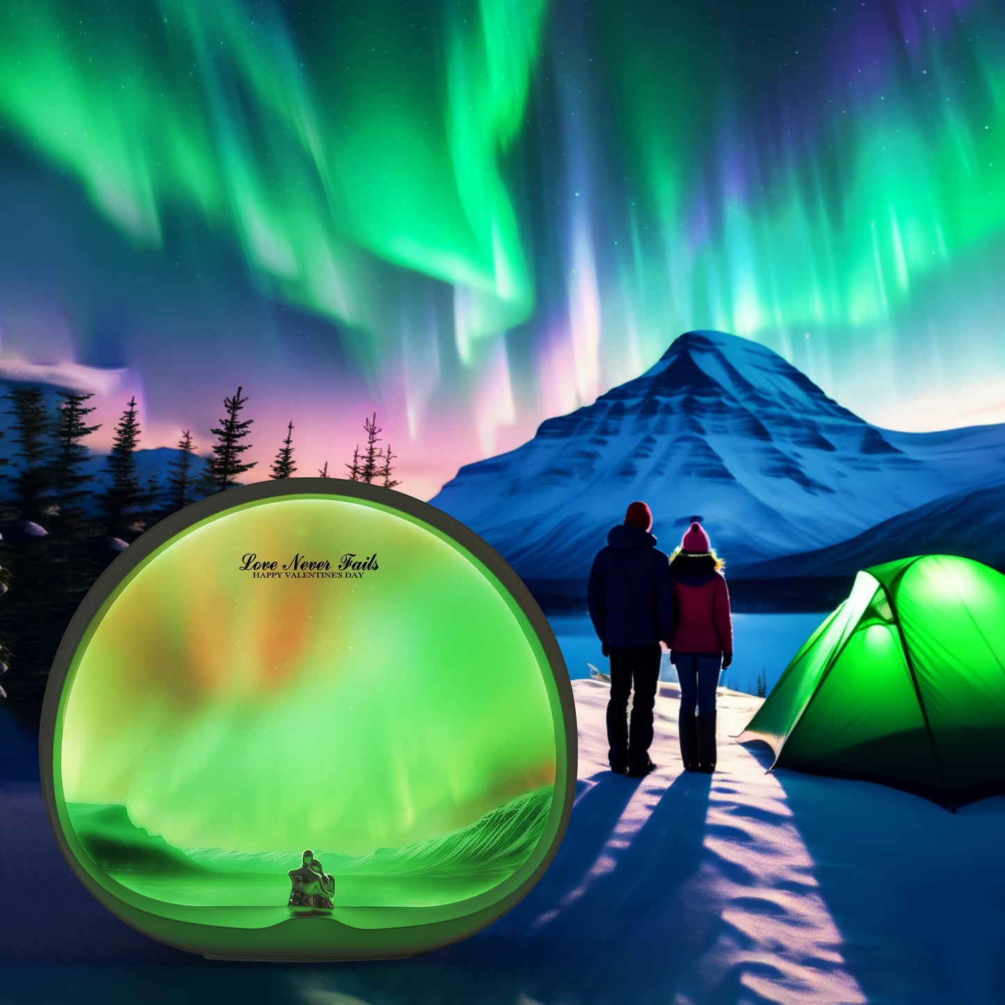 mamre Aurora Light Gift Dimmable Night Lamp for Wedding Anniversary Valentine's Day Birthday Christmas