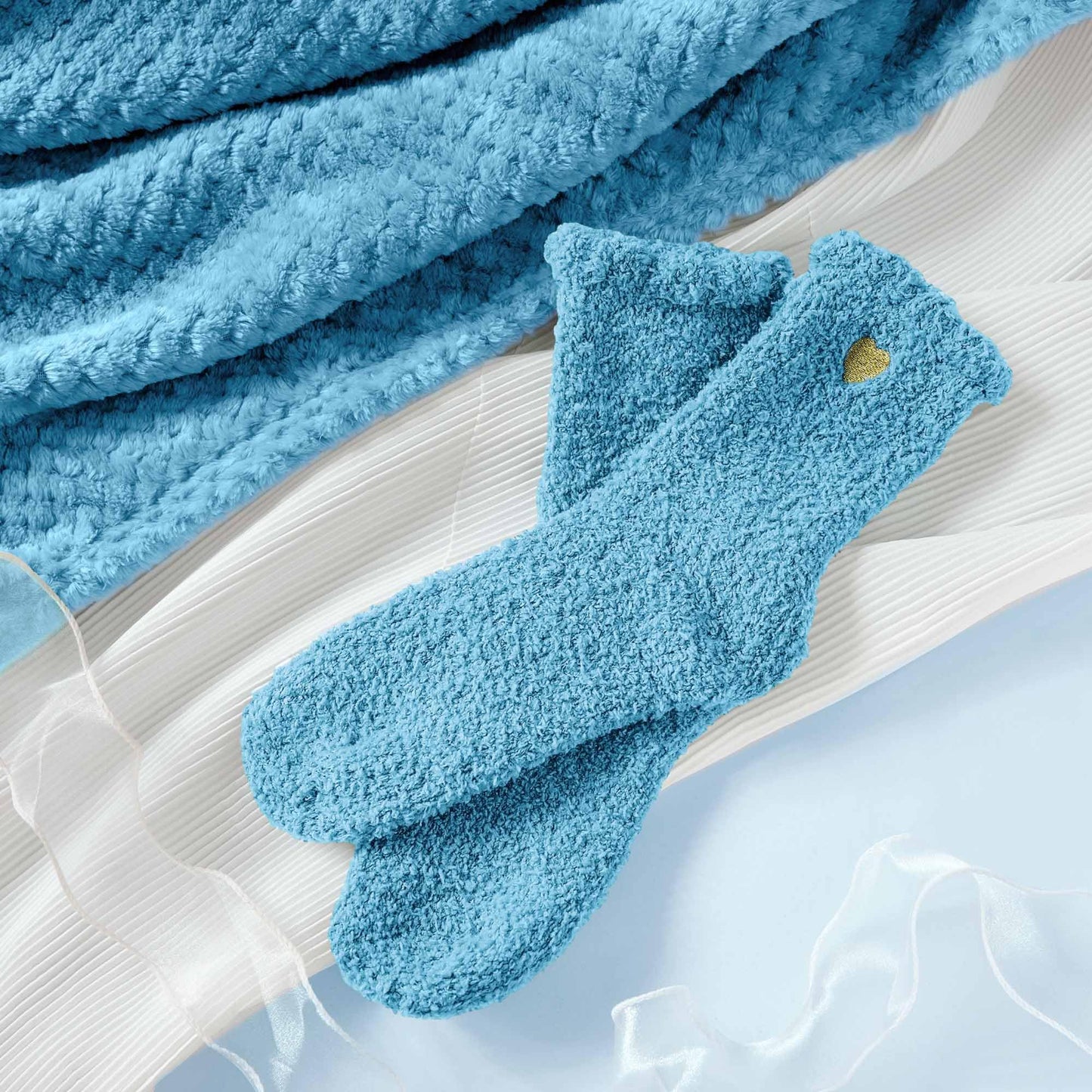 Self Care Get Well Soon Gifts for Women, Luxury Ocean Spa Gift Basket with Flannel Blanket - Unique Birthday Valentines Mother's Day Christmas Gifts for Mom Wife Girlfriend Best Friend Sister Her