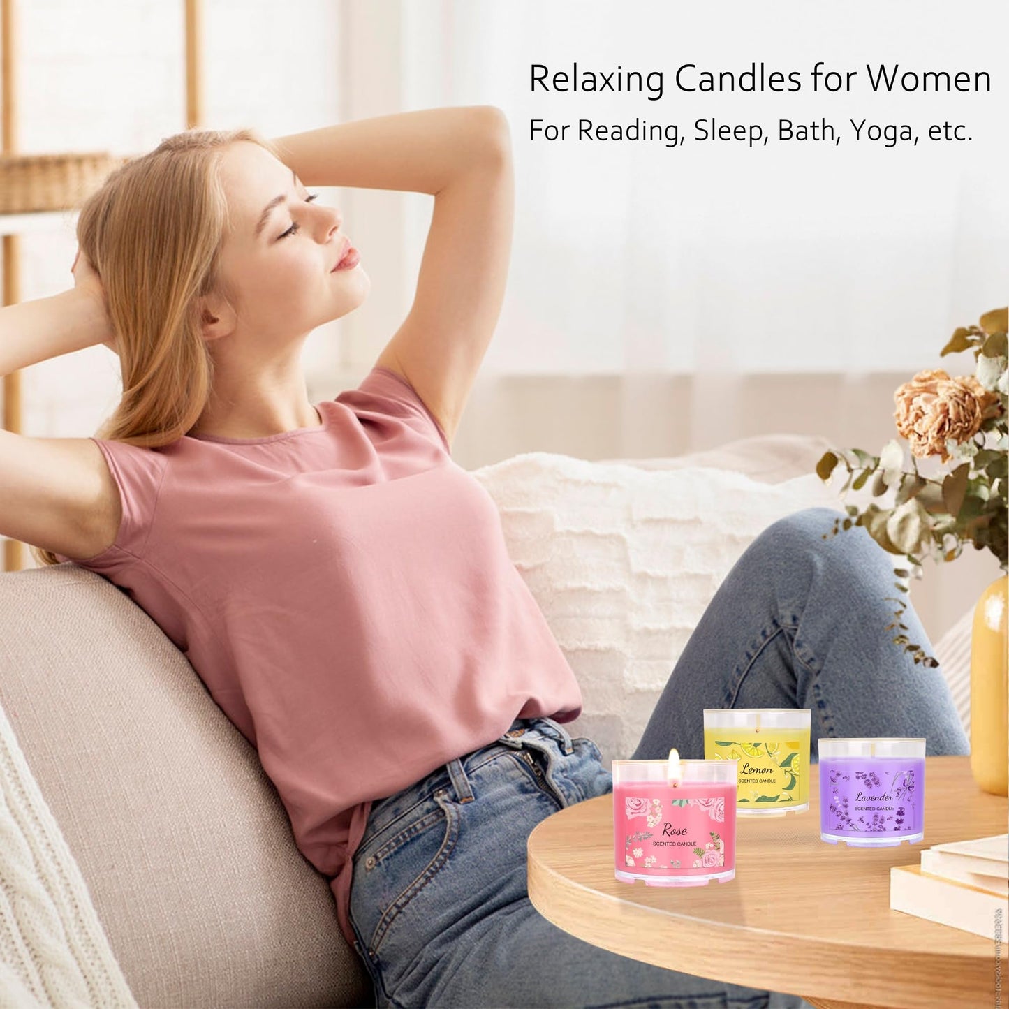 Scented Candles for Home, 12 Pack Candle Set for Women, Small Soy Candles Bulk, Mothers Day Gifts from Daughter - Mini Candle Gift Set for Bridesmaid Anniversary Birthday Valentines Christmas
