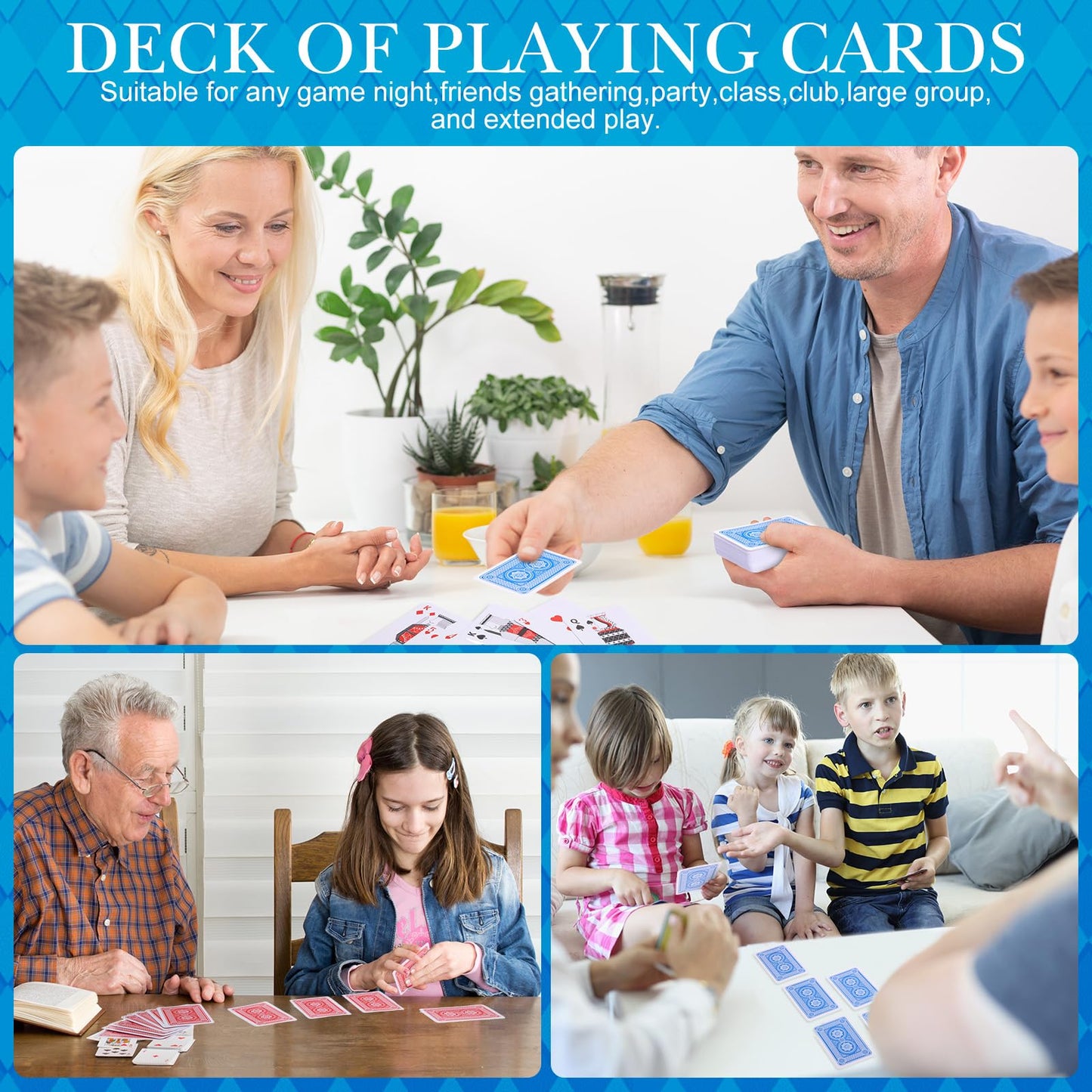 Zubebe 48 Pack Playing Cards Bulk Deck of Cards Standard Index Red and Blue Standard Playing Poker Size Travel Playing Item for Activities Party Supplies Games Novelty Gift