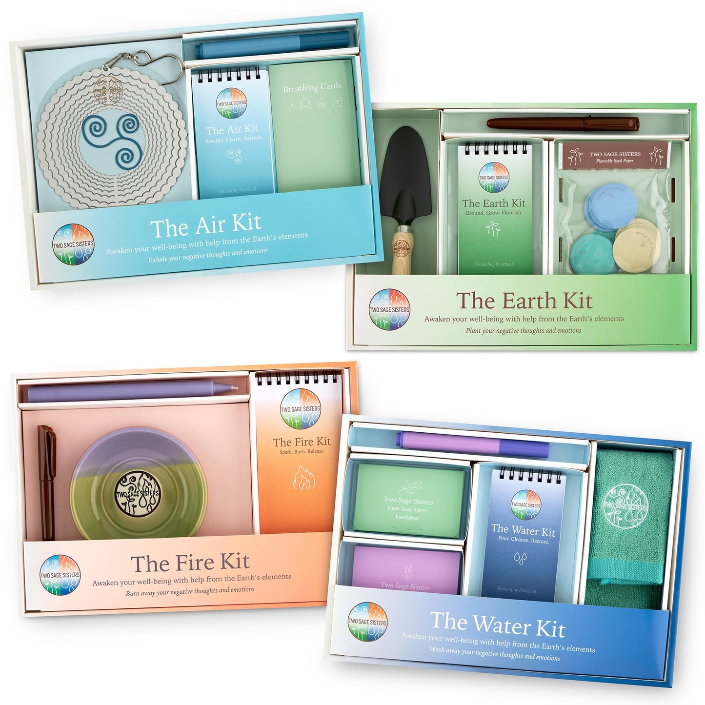 The Fire Kit – Make This a Summer of Self Care - Burn Negative Thoughts for Stress Relief and Healing - Care Kit By Two Sage Sisters