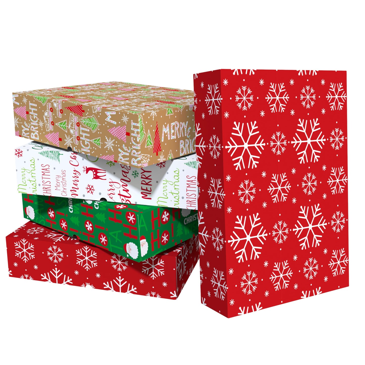 CoroRio 12 Pack Extra Large Christmas Gift Boxes with Lids for Presents- 17x13x4 Inch Premium Deep Christmas Clothes Boxes for Wrapping Gifts, XL Clothing Gift Boxes for Present, Robes, Shirts, Blanket, Lingerie, Sweaters or Coat