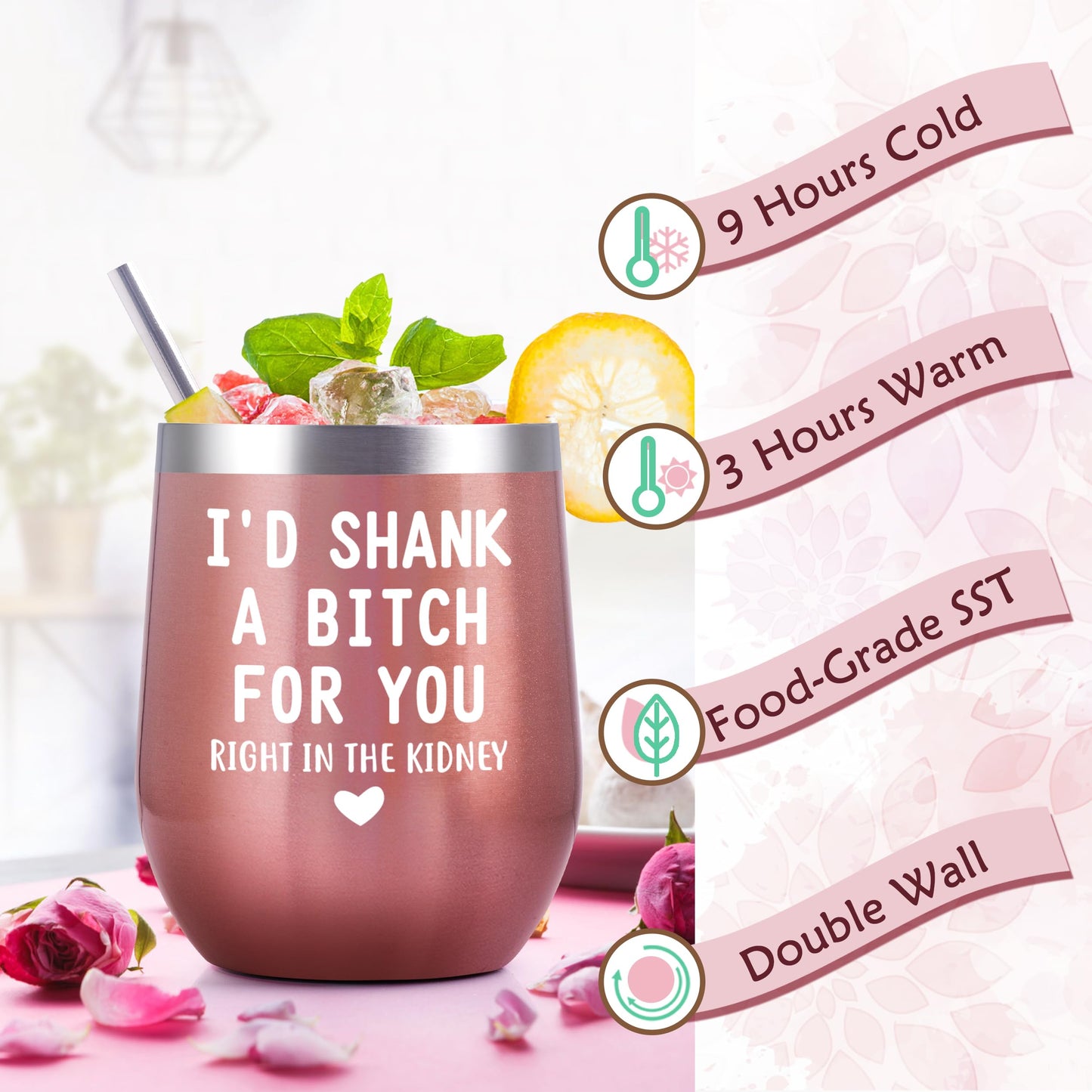 Birthday Gifts for Women Best Friends,Friendship Gifts for Women Her BFF Female Friends Bestie Sister Gift Basket from Sister Lavender Scented Candles 12oz Tumbler