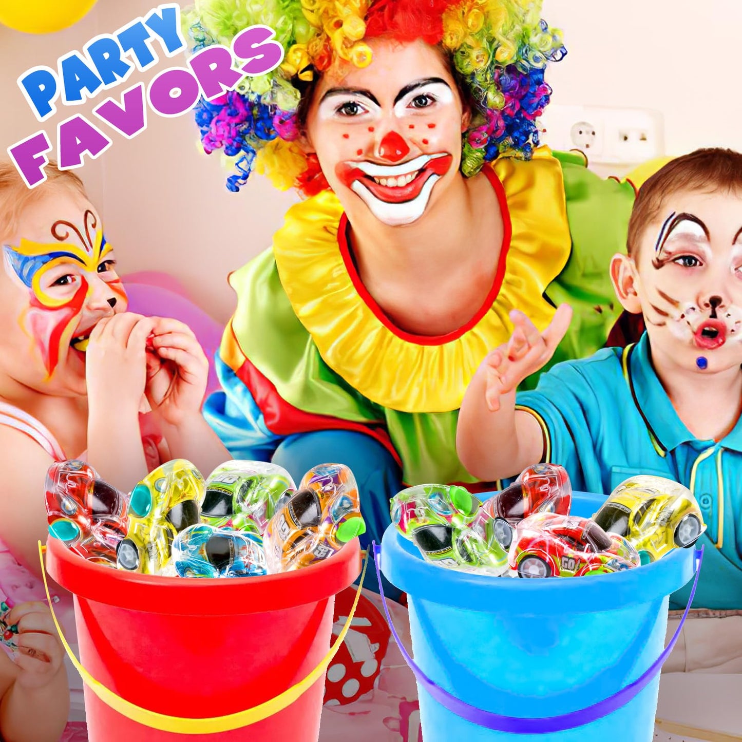 Buauty 100 Pcs Toy Cars Mini Pull Back Cars, Party Favors for Kids, Small Racing Car Carnival Prizes Classroom Rewards, Pinata Stocking Goodie Bag Stuffers Birthday Toys for Toddler Girls Boys