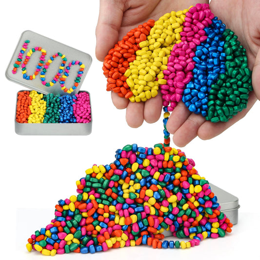 DYRDM 1000+ Original Ferrite Putty Multicolo, Fidget Toy Ferrite Stones for Stress Relief, Sensory Toy for Adults & Teens 14+, Holiday Stocking Stuffer, Ferrite Rocks Fidget Present for Office