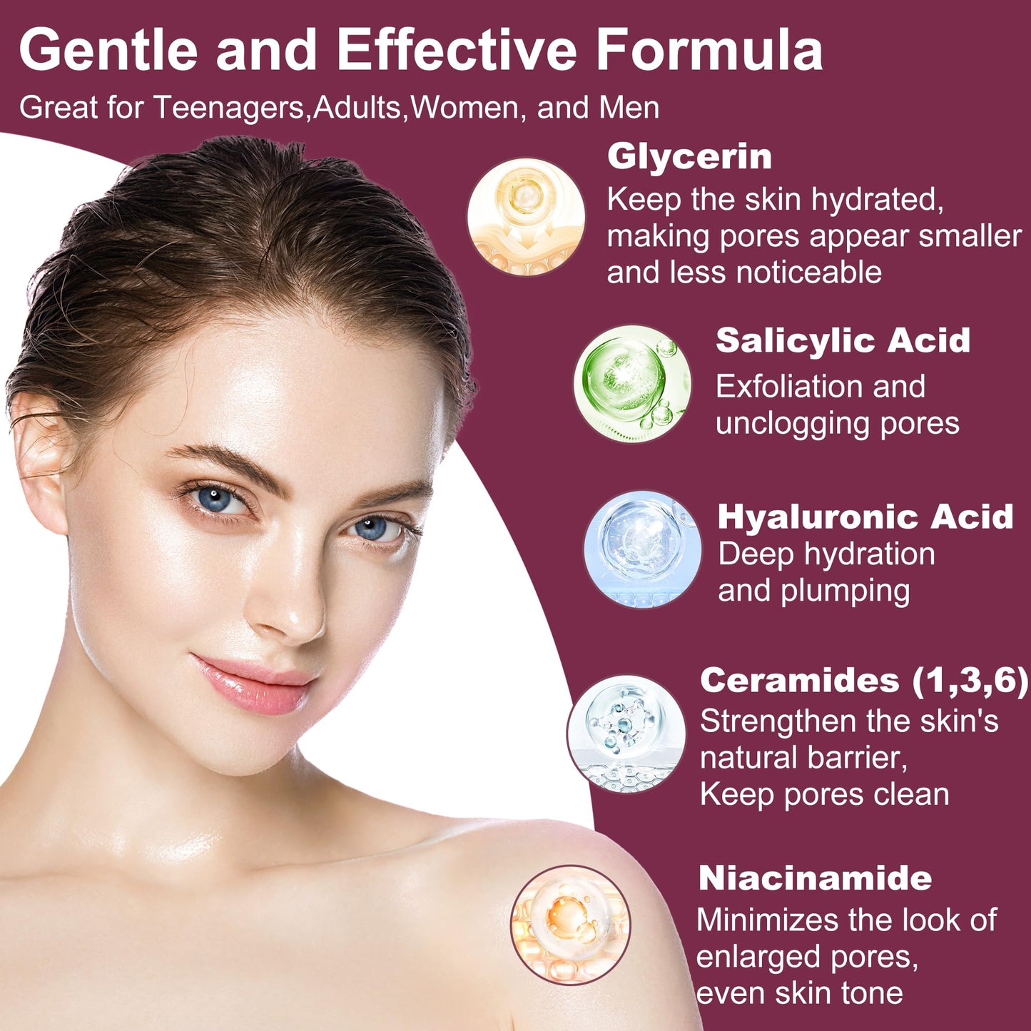 Skin Care Set,Women Girls Skin Care for Teens 10-12, Hydrate, Glow,Minimize Pore,Smooth,Travel Skincare,Birthday Teen Girl Gifts Trendy Stuff,Christmas Stocking Stuffers for Teens Teenage Tween Women