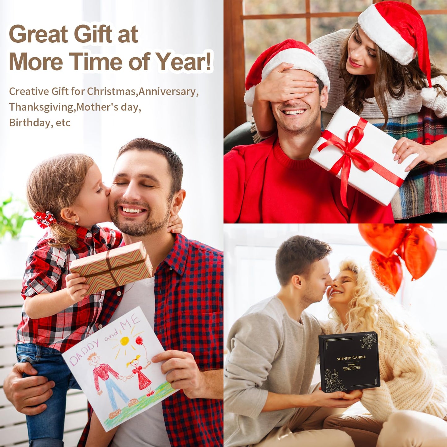 9 Pack Scented Candles Gift for Women and Men, Aromatherapy Candle Set for Home Scented, Small Candle Gift Set Basket for Boyfriend dad him Friend boss Mother Birthday Christmas Thanksgiving