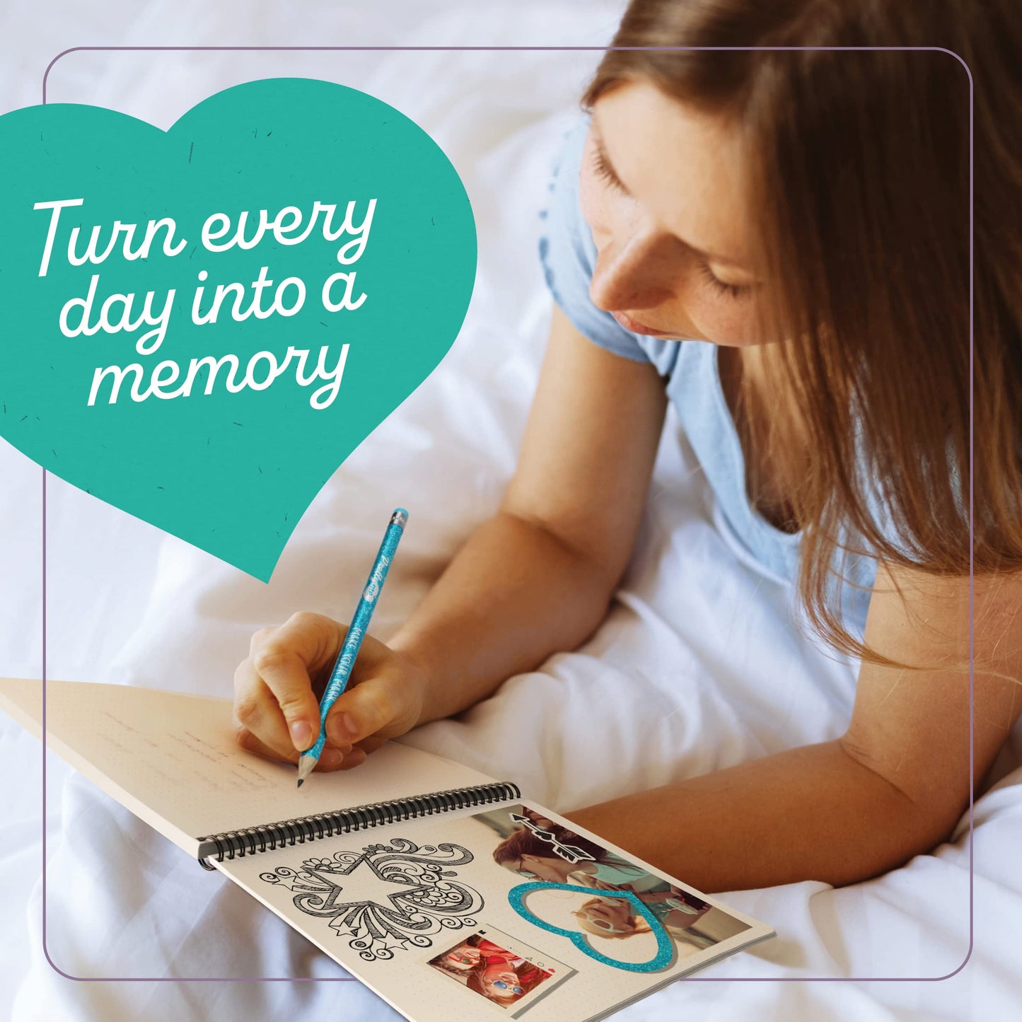 Pretty Me DIY Journal Kit for Girls - Gift for 8-14 Year Old Girl - Cool Birthday Gifts Ideas for Teens - Fun, Cute Art & Crafts Kits for Tween Teenage Kids- Scrapbook & Diary Supplies Toy Set