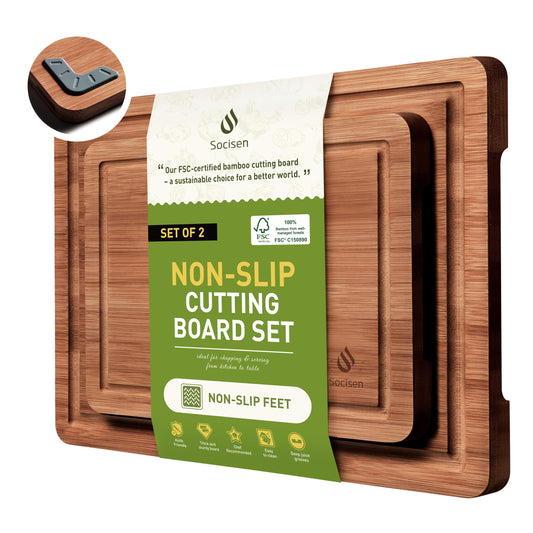 Bamboo Cutting Board Set Non Slip Feet Over Sink Gifts Best Mama Mommy Bonus Busy Mom Ever Christmas Xmas Birthday Law Step Stepmom Stepmother Who Have Everything Good Unique Useful Present