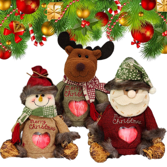 Christmas Gift Bags Zipper Design, Christmas Zipper Gift Bags, Fabric Christmass Gift Candy Bags For Party And Festival (Mix)