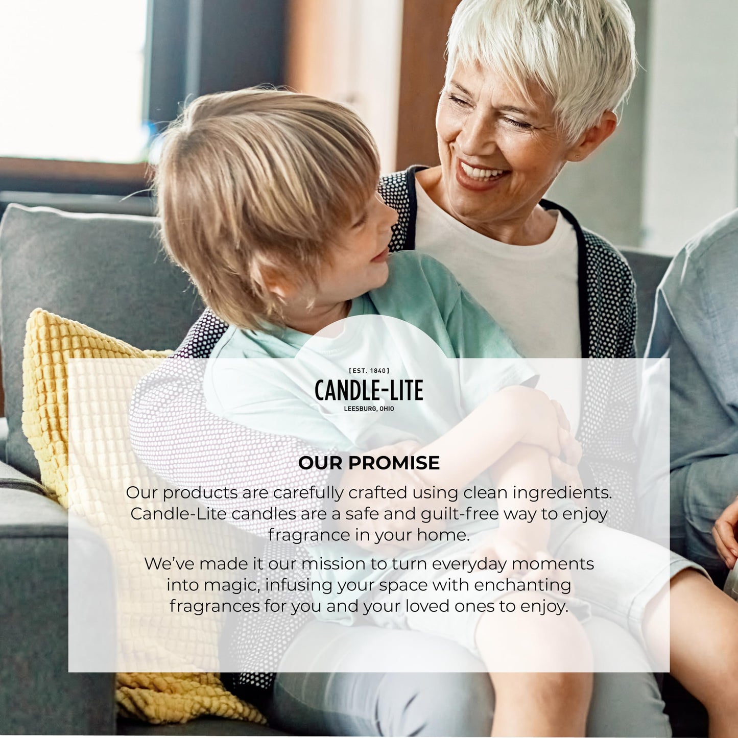 Candle-lite Scented Candles, Saltwater Lotus Fragrance, One 18 oz. Single-Wick Aromatherapy Candle with 110 Hours of Burn Time, White Color