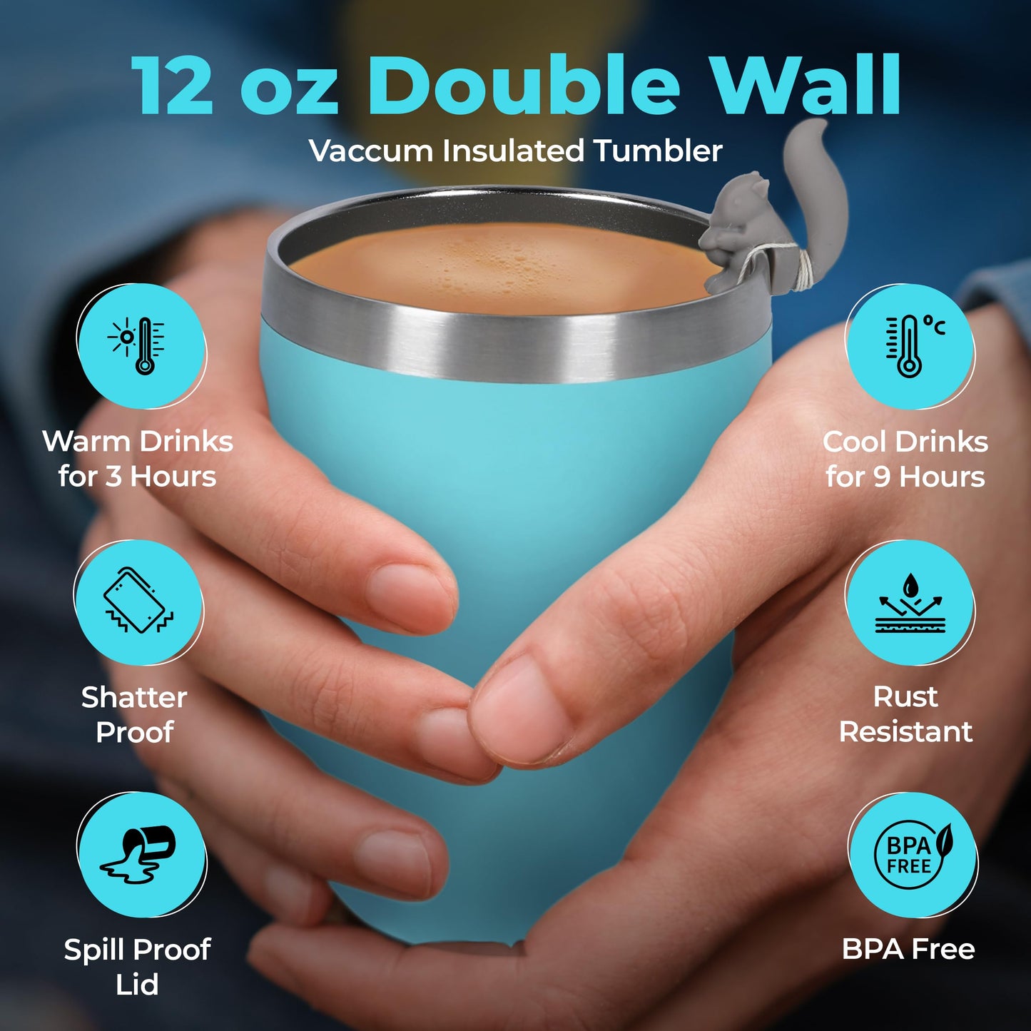 Tea Gifts for Women – Sampler Gift Basket with 15 Unique Blends, Honey Sticks, Stainless Tumbler & Gift-Ready Box (Teal)