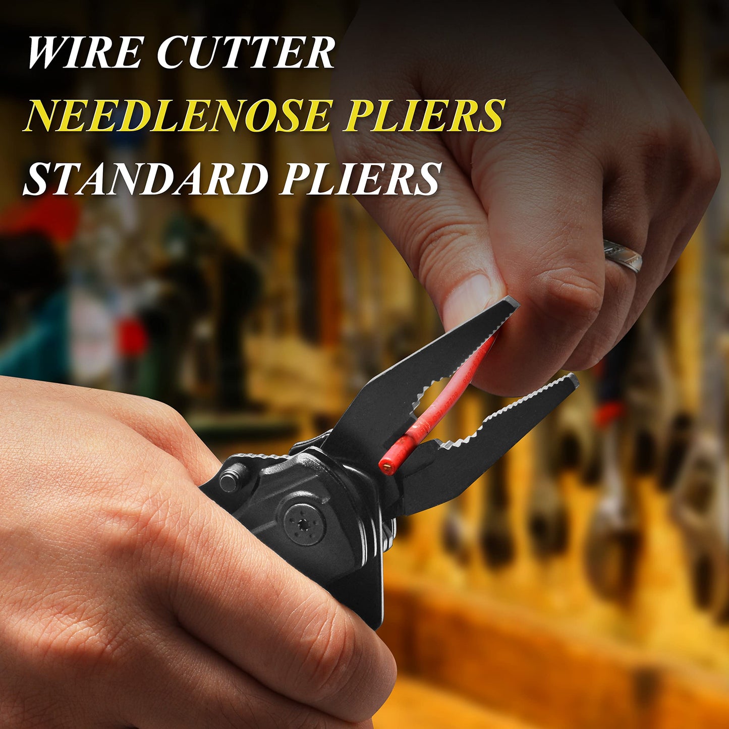 RoverTac Pocket Knife Multitool – 15-in-1 Folding Knife with Pliers, Screwdrivers & Bottle Opener – Multitool Knife with Safety Lock & Nylon Sheath for Camping, Hiking, Survival, EDC & Gifts for Men