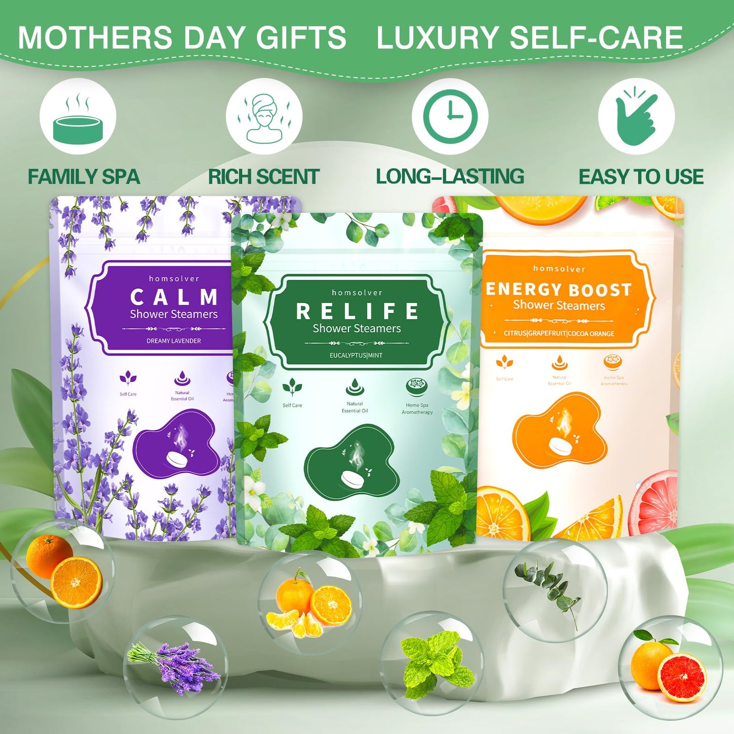 Bridesmaid Gifts, 18 Pack Shower Steamers Aromatherapy Essential Oils, Wedding Birthday Gifts for Her, Women, Mom, Wife, Sisters, Best Friends, BFF, Luxury Self Care Relief Relax