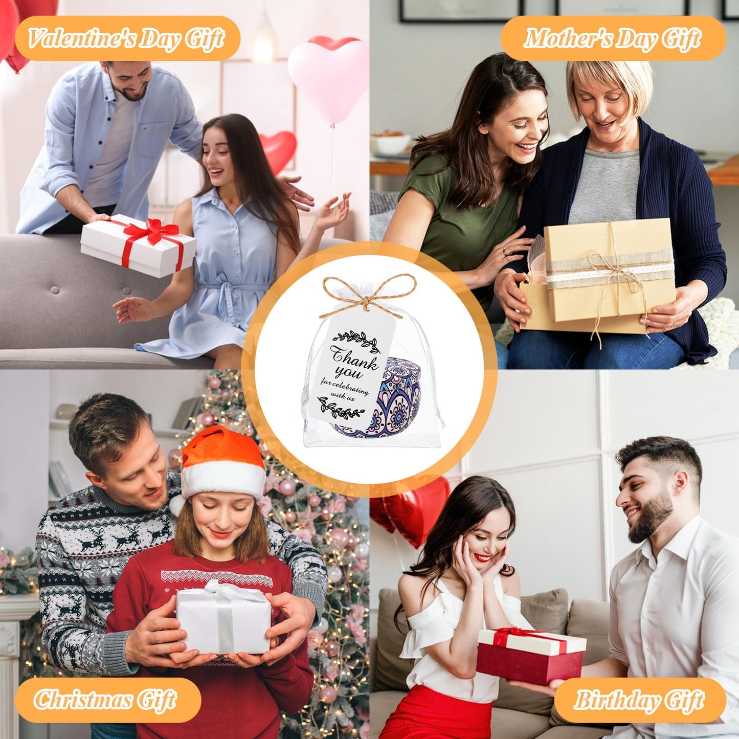 24 Pack Scented Candles Gift Set Long Lasting Soy Wax Aromatherapy Candles for Home Wedding Baby Shower Bridal Party Favors Christmas Birthday Gifts for Women