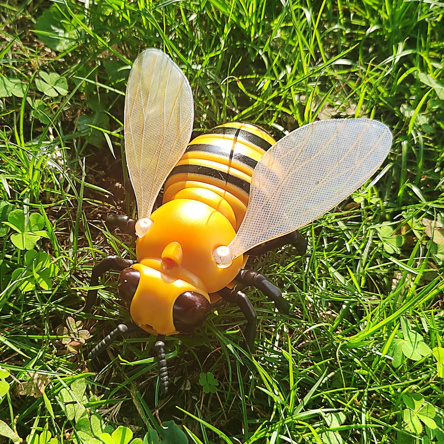 Tipmant Realistic RC Honey Bee Remote Control Insect Animal Vehicle Car Prank Toys Pet Cat Dog Teasing Kid Birthday Gifts