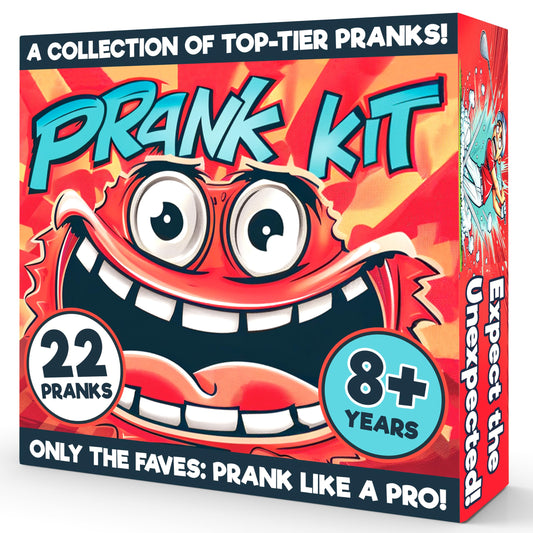 BLOONSY Prank Kit for Teens and Adults | Fart Spray, Cricket Noise Maker and Over 20 Prank Stuff | Prank Toys Pack Set Box for Gifts for Kids